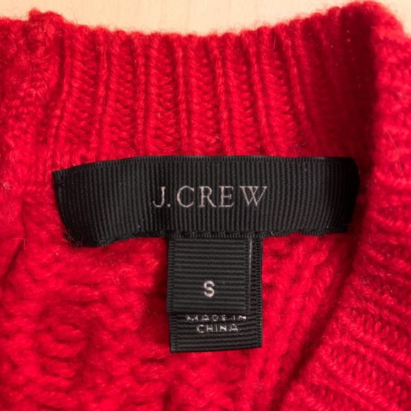 J. Crew Red Crewneck Knit Sweater - Picture 7 of 8